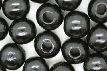 10mm W-Beads Black - Click Image to Close