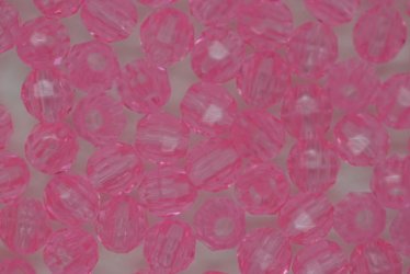 4mm Facet Tr Pink 100g - Click Image to Close