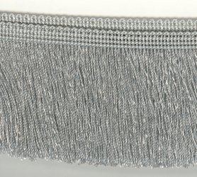 35mm Cut Fringe Silver/Grey - Click Image to Close