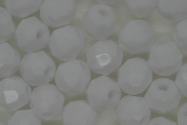 6mm Facet Op White 250g - Click Image to Close
