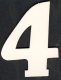 (image for) Numeral 4, 1 piece