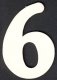 (image for) Numeral 6, 1 piece