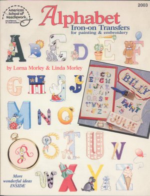 Alphabet Iron-on Transfers for Painting & Embroidery