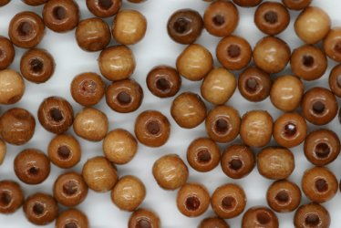 4mm W-Beads Tan - Click Image to Close