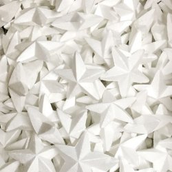 80mm White Polystyrene Foam Star - Click Image to Close