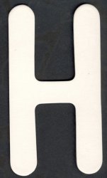 Upper Case Alphabet (H)1 piece - Click Image to Close