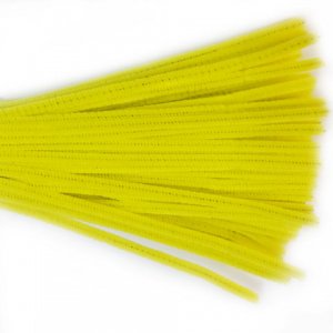 Chenille Sticks 6mm; Yellow 100p