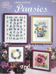 Cross Stitch Pansies - Click Image to Close
