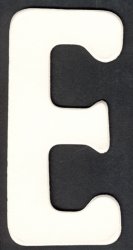 Upper Case Alphabet (E)1 piece - Click Image to Close