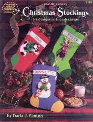 Plastic Canvas Christmas Stockings - Click Image to Close
