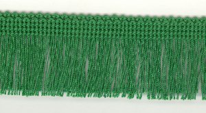 35mm Cut Fringe Emerald