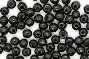 4mm W-Beads Black