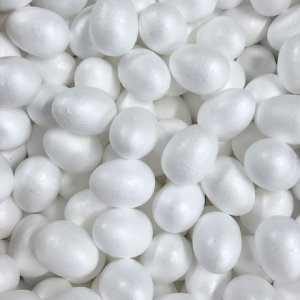 60mm White Polystyrene Foam Egg