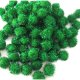 (image for) Glitter Pom Pom 20mm; Green 100p