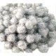 (image for) Glitter Pom Pom 25mm; Silver 100p