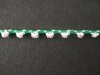 (image for) Glitter Braid Silver/Emerald 7mm wide