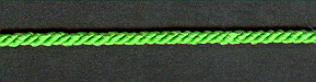 3mm, 3 Ply Cord Leaf Green per mtr