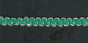 Silver Thick / Emerald - Click Image to Close