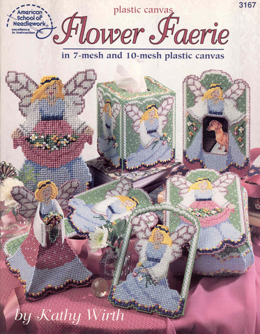 (image for) Plastic Canvas Flower Faerie: in 7-mesh and 10-mesh plastic canv