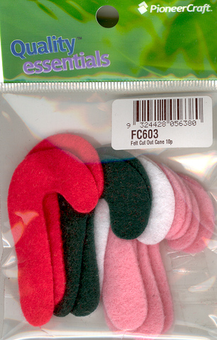 Felt Cut Out Cane 10p (image for) Felt Cut Out Cane 10p