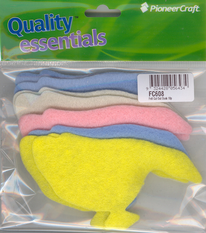Felt Cut Out Duck 10p (image for) Felt Cut Out Duck 10p