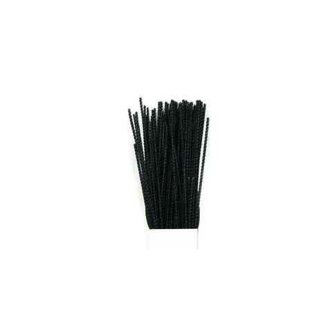 (image for) Chenille Sticks 3mm; Black 100p