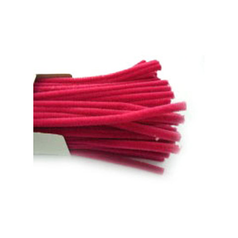 (image for) Chenille Sticks 12mm; Fuchsia 100p