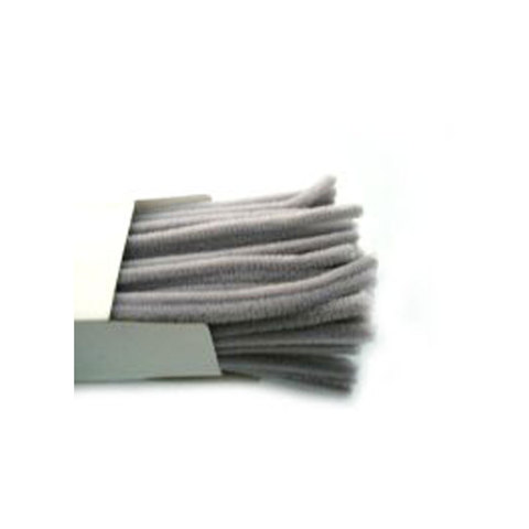 (image for) Chenille Sticks 12mm; Grey 100p
