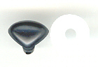 15mm D-Nose Black - Click Image to Close