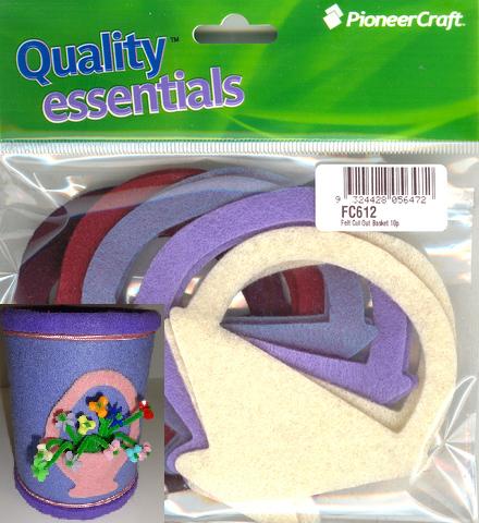 Felt Cut Out Basket 10p (image for) Felt Cut Out Basket 10p
