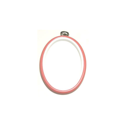 Flexi Hoop Oval 4 x 5.5in Pink 1p - Click Image to Close