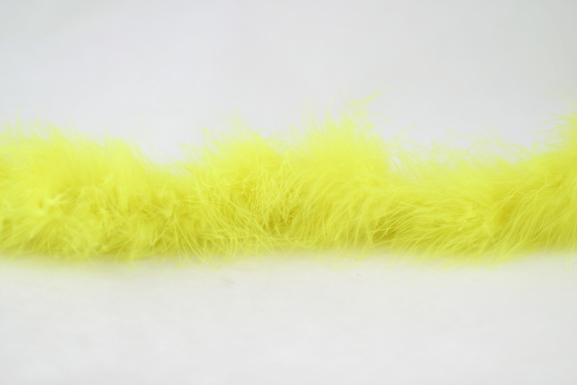Marabou Trim, Fluoro Yellow 1.82mtrs (image for) Marabou Trim, Fluoro Yellow 1.82mtrs