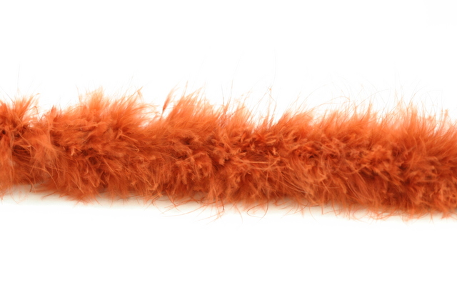 Marabou Trim, Rust 1.82mtrs (image for) Marabou Trim, Rust 1.82mtrs
