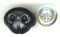 Bear Nose 30mm Black 20p - Click Image to Close