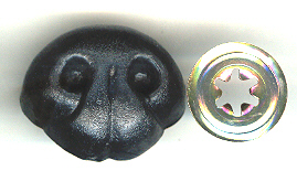 Bear Nose 40mm Black 10p - Click Image to Close