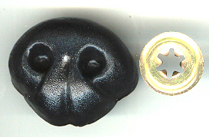 Bear Nose 50mm Black 10p - Click Image to Close