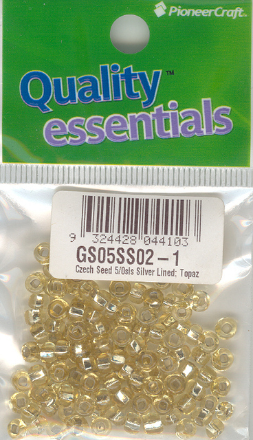 (image for) Czech Seed 5/0 SLS Lined Topaz 10g