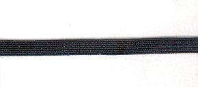 Knitted Elastic 6mm Black (image for) Knitted Elastic 6mm Black