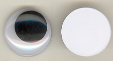25mm Joggle Eye Stick On 100p - Click Image to Close