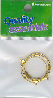 Ear Hoop 25mm Gold - Click Image to Close