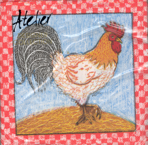(image for) DecoArt Decor Napkin Rooster