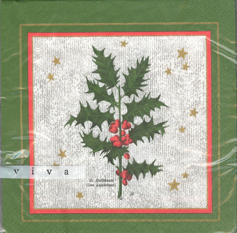 DecoArt Decor Napkin Holly (image for) DecoArt Decor Napkin Holly