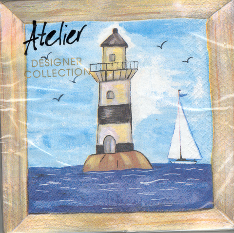 (image for) DecoArt Decor Napkin Lighthouse