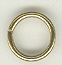 10mm Ring Brass Plated, 100 piece.