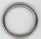 25mm Ring Nickel Plated, 50 piece.