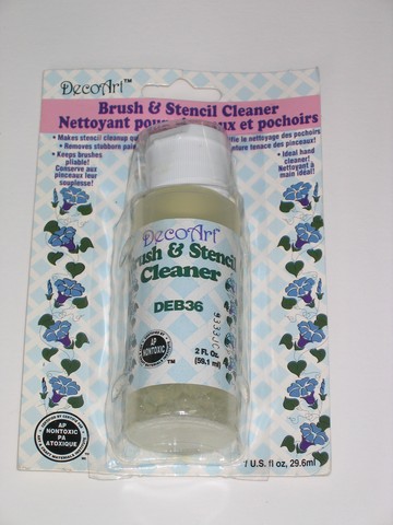 DecoArt Brush and Stencil Cleaner 2oz -carded (image for) DecoArt Brush and Stencil Cleaner 2oz -carded
