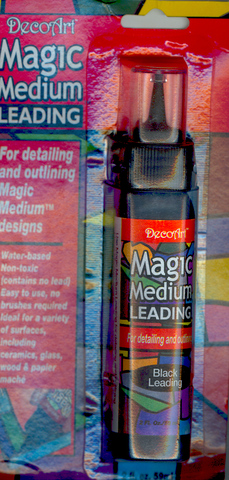 (image for) DecoArt Magic Medium Black Leading 2oz