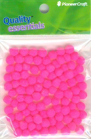(image for) PomPoms 7mm; N-Pink