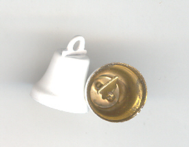 White True Bell 11 mm 20 piece bag - Click Image to Close