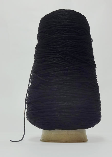 Fine Cord Black, cone 330grams (image for) Fine Cord Black, cone 330grams